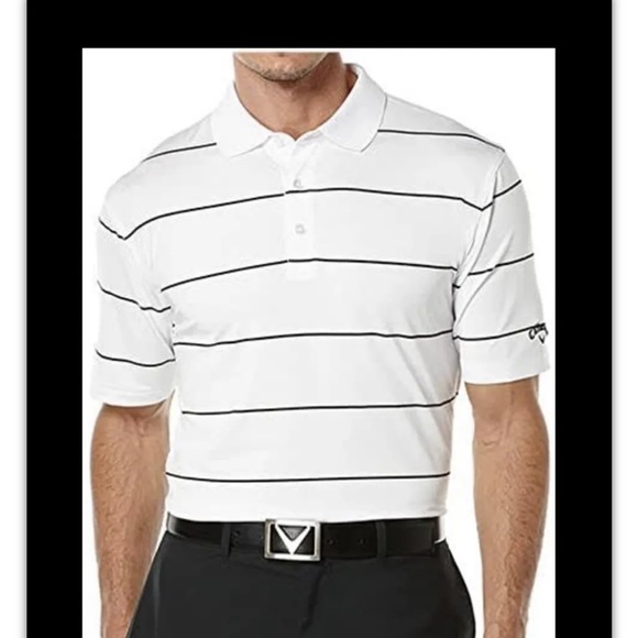 NWT Nautica Men’s Stripe Polo Cream Shirt XXLarge - Picture 1 of 6